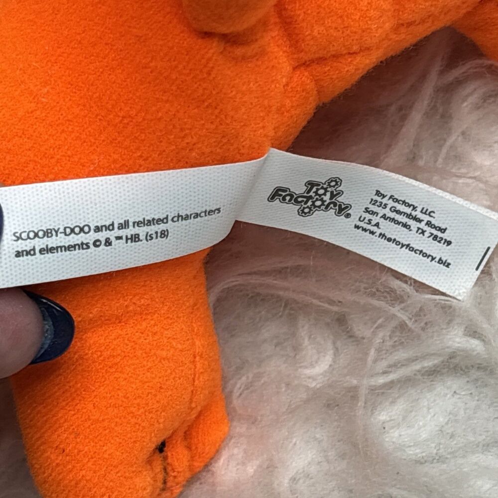 βNWTβ ~Scooby-Doo Fluorescent Plush Neon Orange Toy Factory 9" Halloween π ~ β - Picture 10 of 16